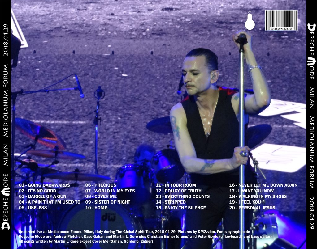Depeche Mode Bootlegs 2018.01.29 Mediolanum Forum Milan