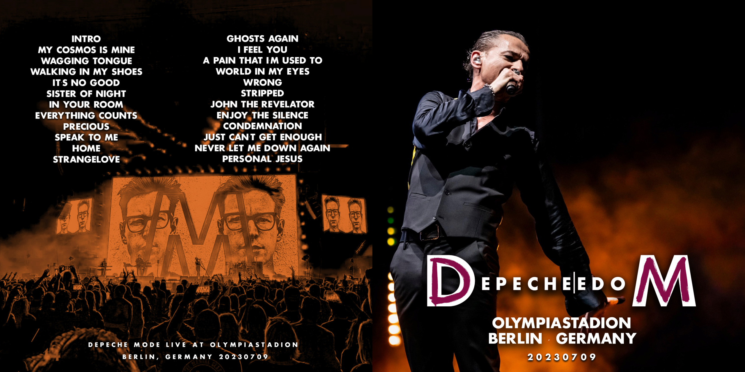 Depeche Mode Tour 2023 Berlin Tickets Depeche Mode 2023.07.09 Olympiastadion Berlin Germany