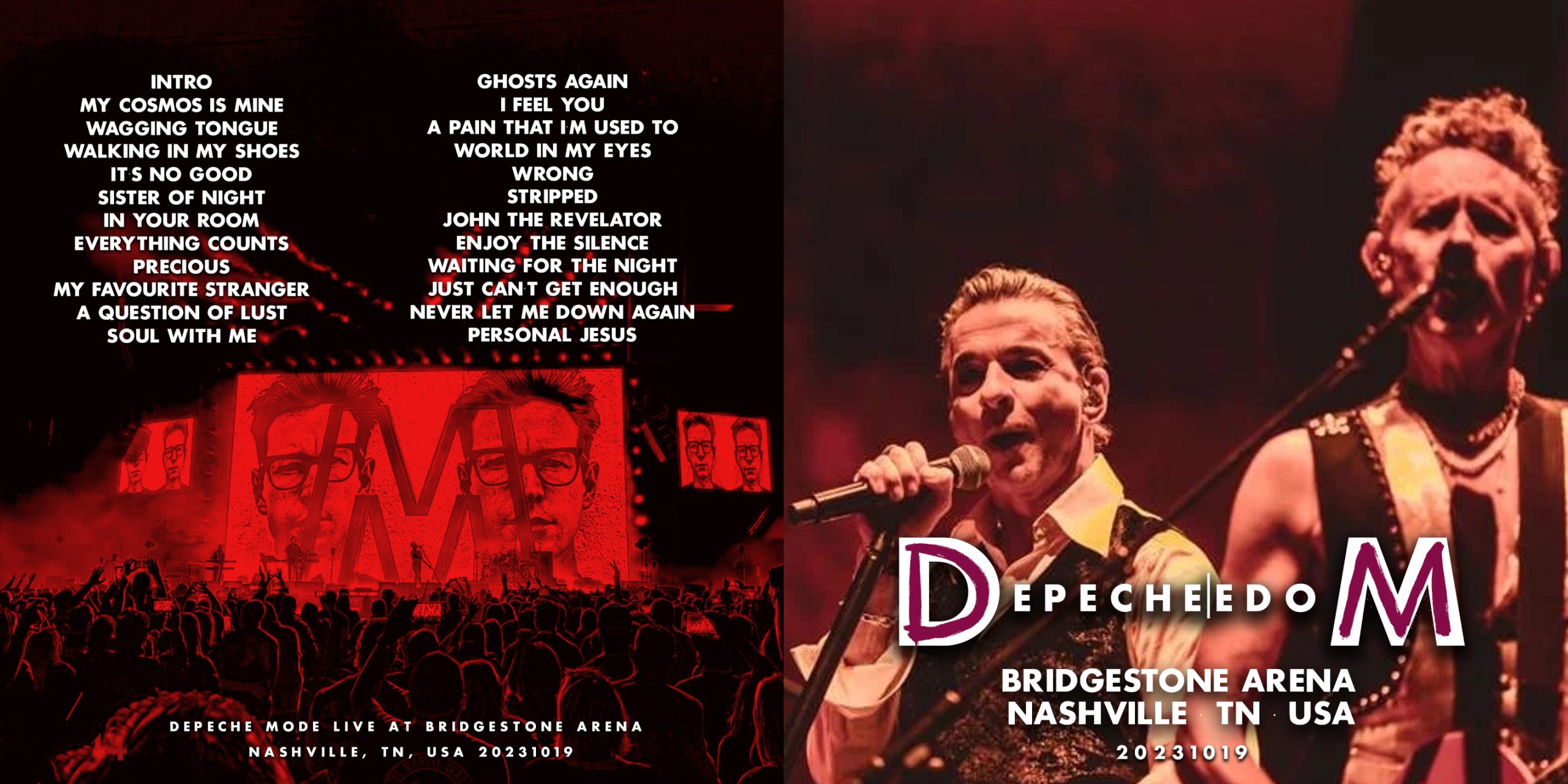Depeche Mode Bootlegs 2023.10.19 Front Bridgestone Arena Nashville Depeche Mode Bootlegs