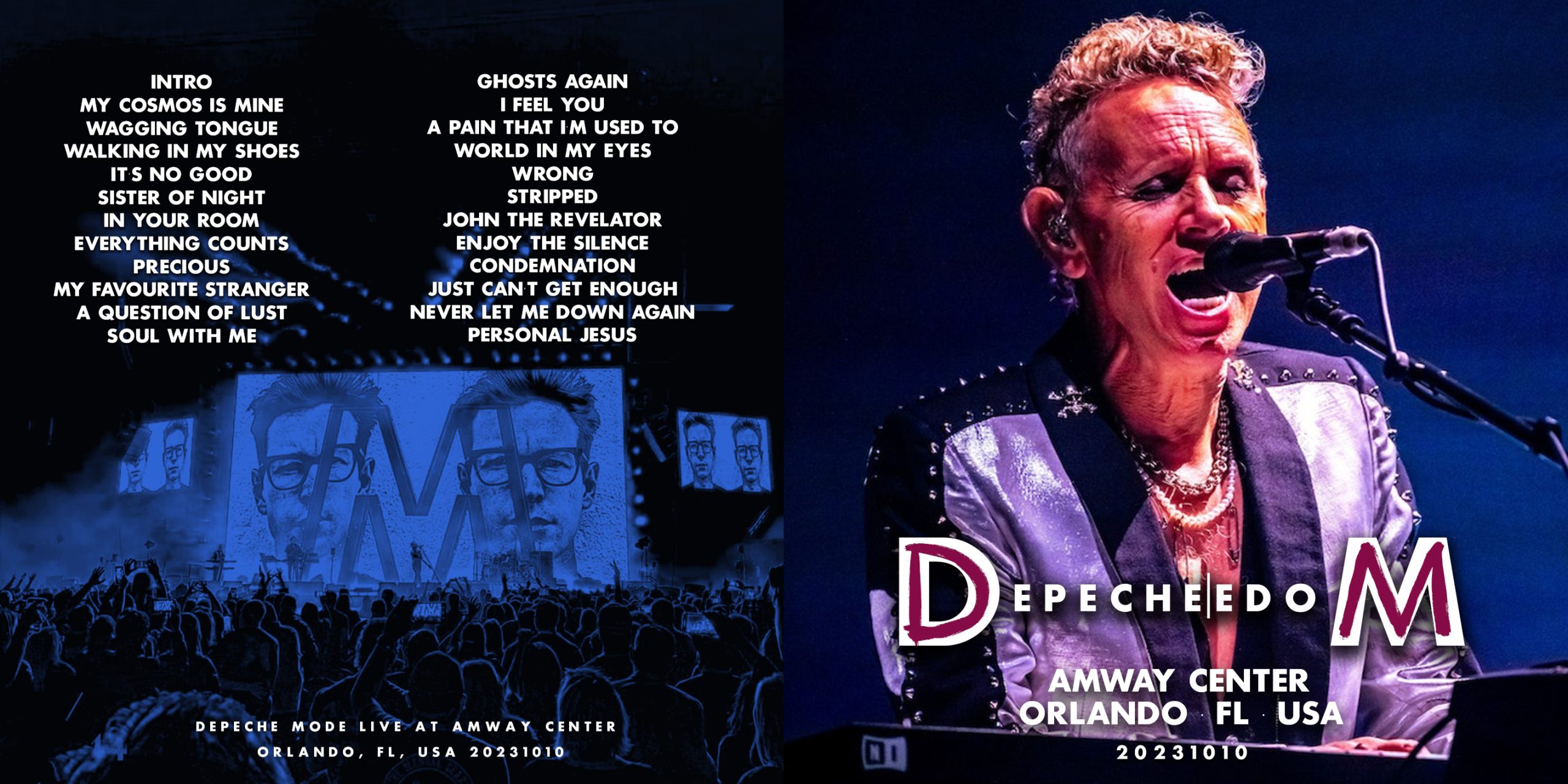 Depeche Mode Bootlegs Amway Center Orlando FL USA 2023.10.10