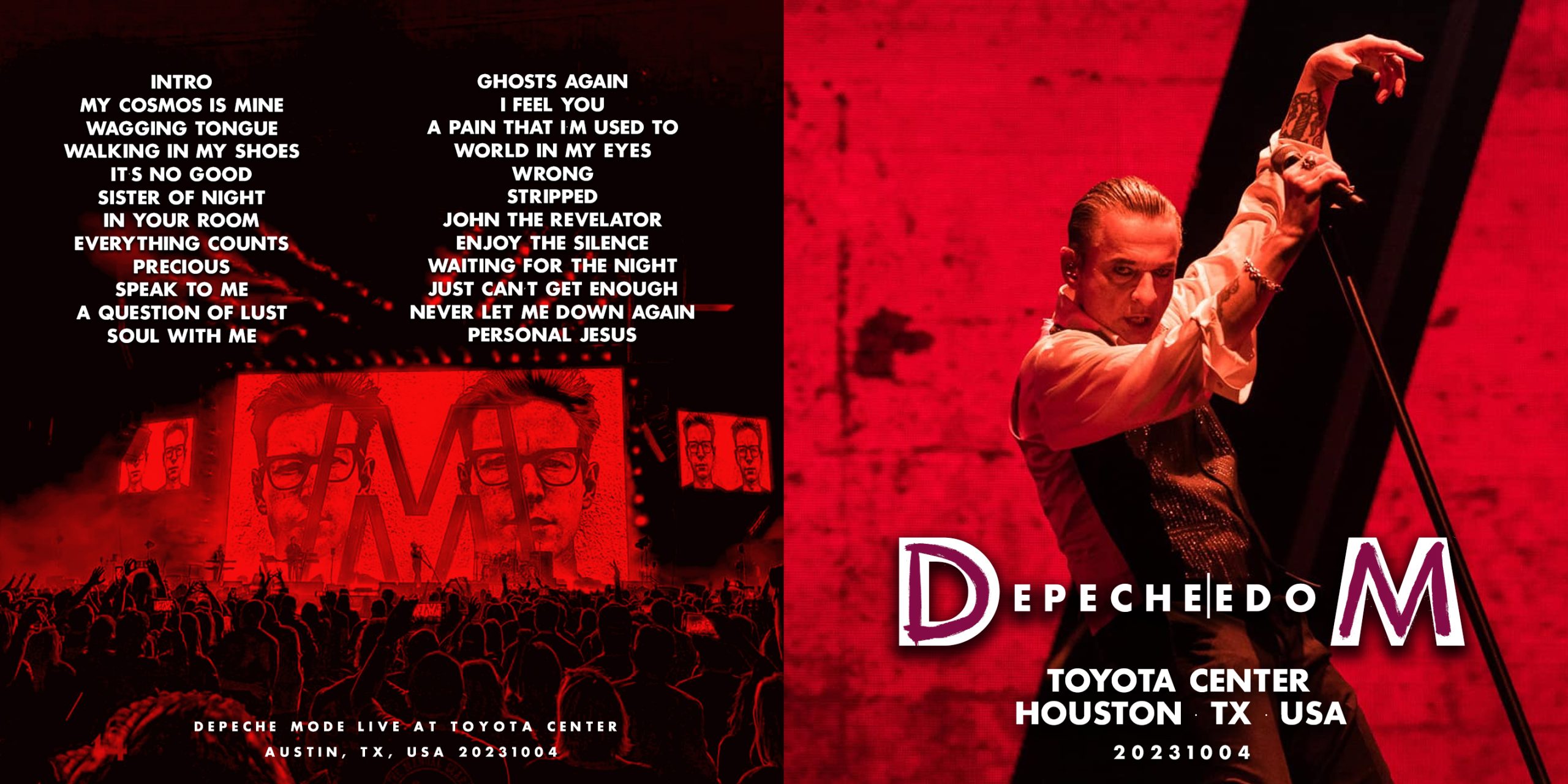 Depeche Mode Bootlegs Houston Toyota Center 2023.10.04
