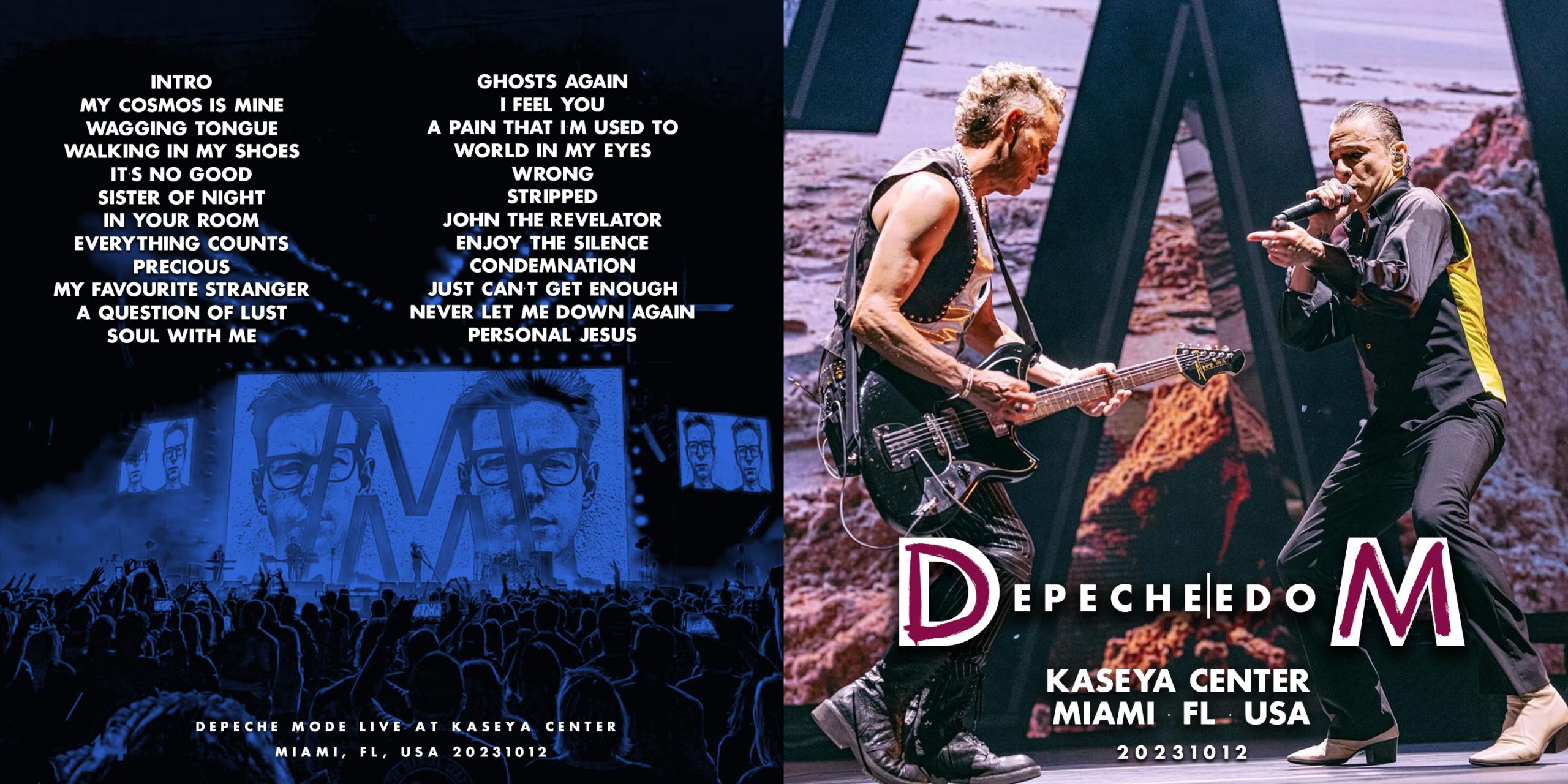 Depeche Mode Bootlegs Miami Kaseya Center 2023.10.12