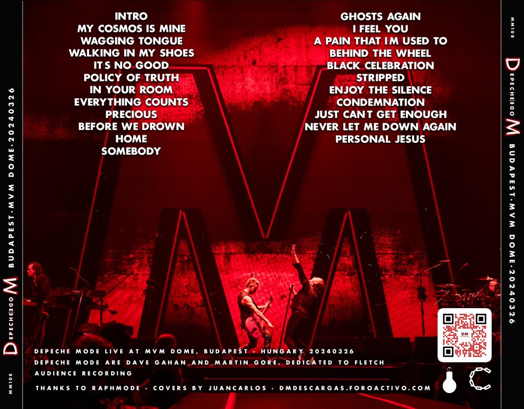 Depeche Mode Bootlegs 2024.03.26 Budapest MVM Dom