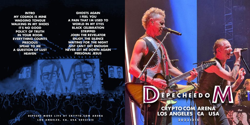 Depeche Mode Bootlegs 2023.12.15 Los Angeles Crypto.com Arena Front