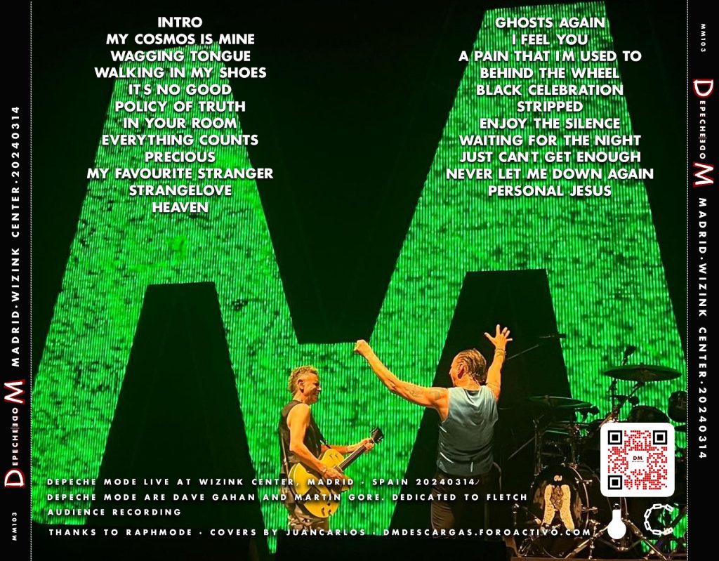 Depeche Mode Bootlegs 2024.03.14 Madrid back