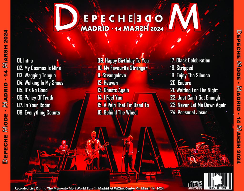 Depeche Mode Bootlegs 2024.03.14 Madrid back