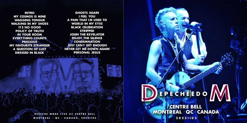 Depeche Mode Bootlegs 2023.11.03 Centre Bell Montreal Front