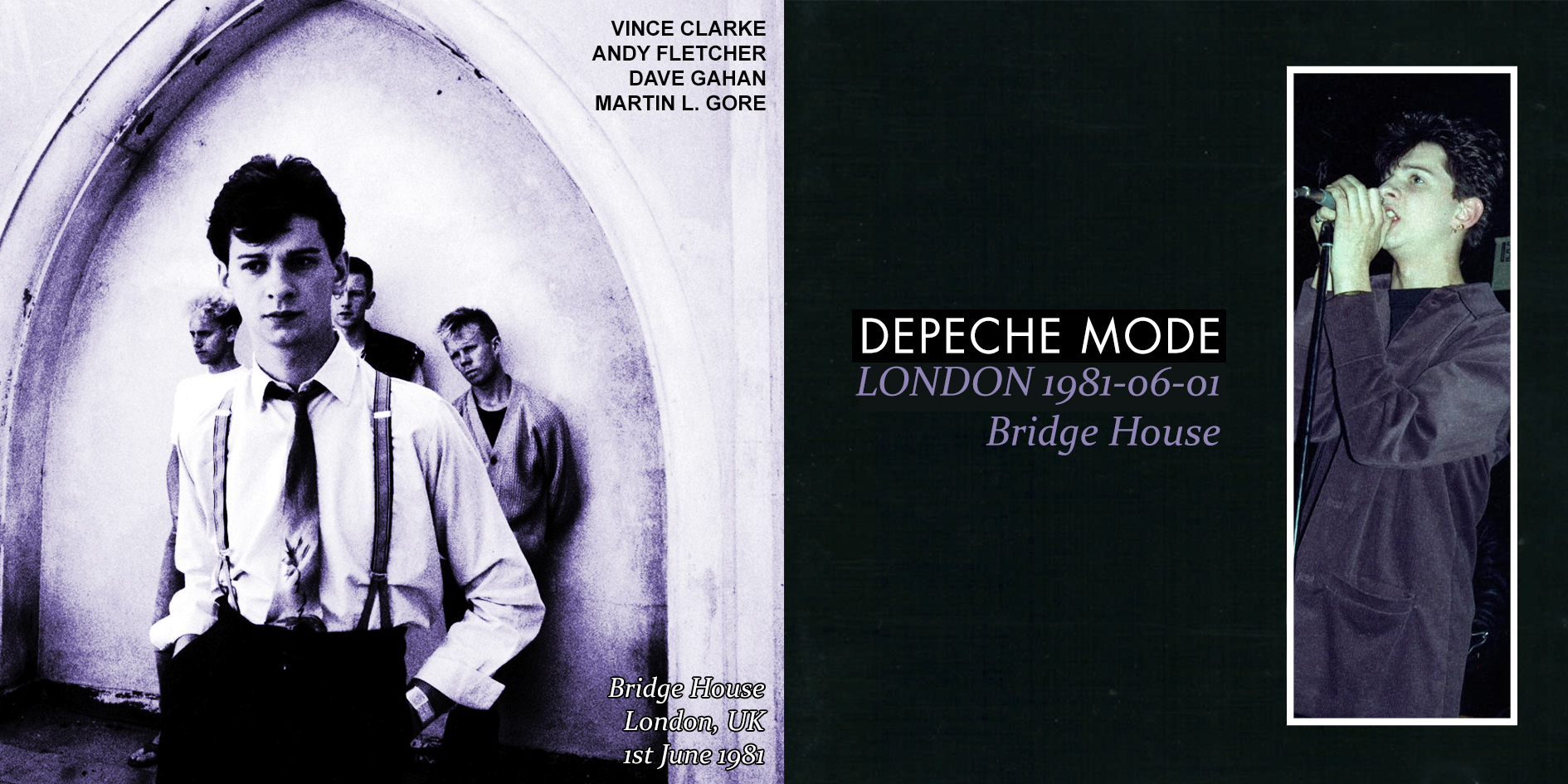 1981.06.01 Depeche Mode Bootlegs 1981.06.01 Bridge House London England UK Front