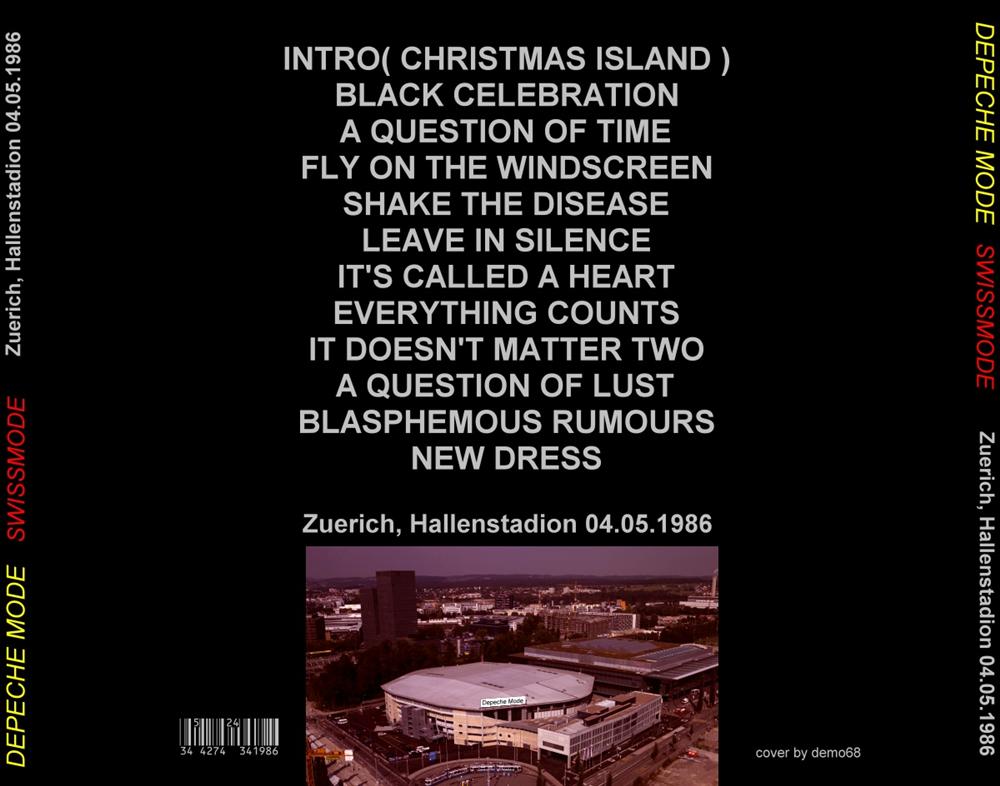 Depeche mode bootlegs Zurich 1986  Back